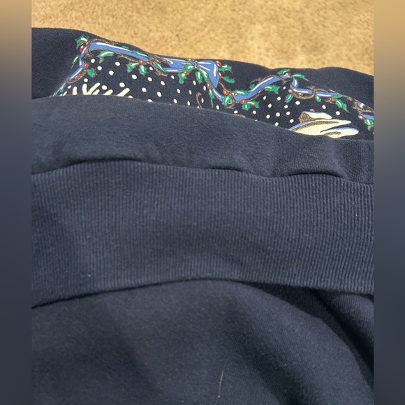 Jerzees Navy Blue Christmas Crewneck - Picture 4 of 6